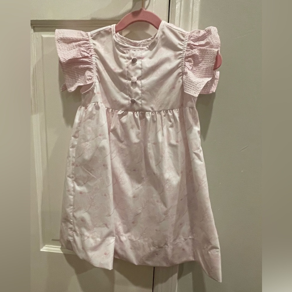 Eliza and James - girls size 5- pink and white dress